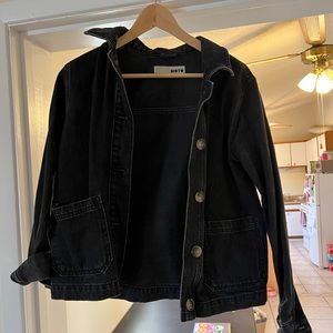 Topshop: Black Chore Coat